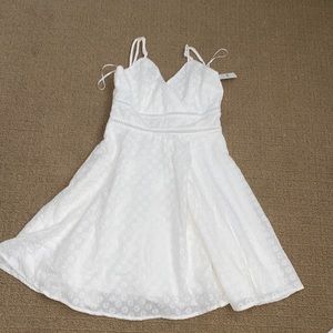 White mini dress NWT